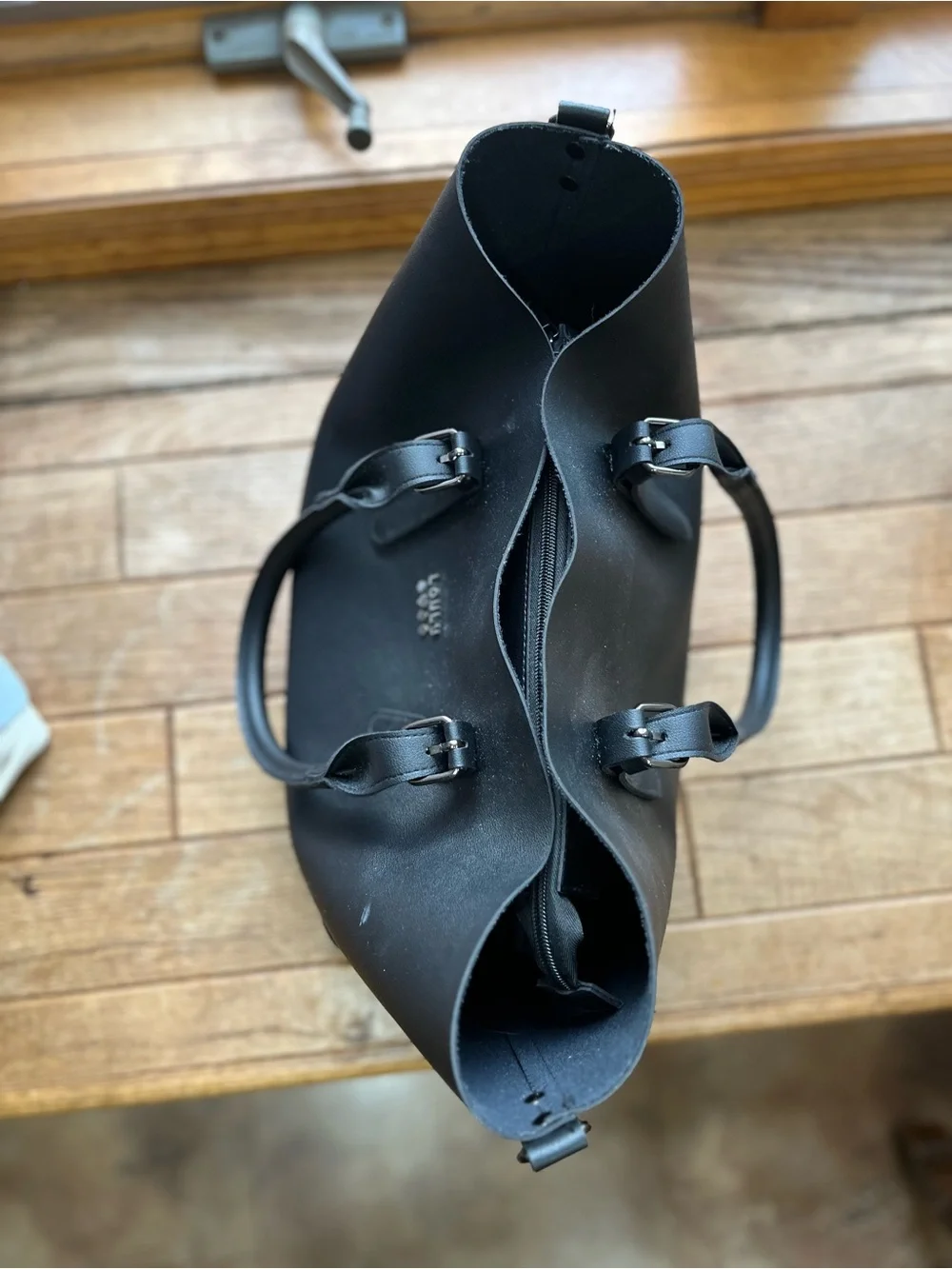 Classic Black Tote with Dual Top Handles